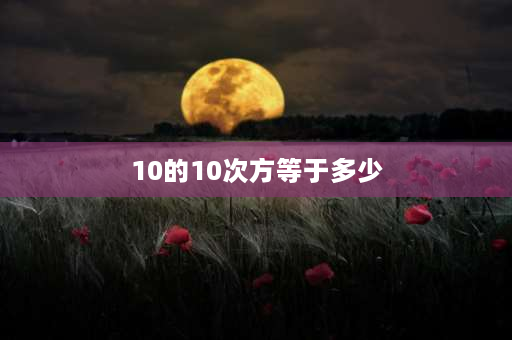 10的10次方等于多少 10的11次方和11的10次方怎么比大小？