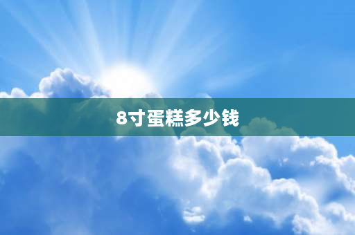 8寸蛋糕多少钱 8寸全动物奶油蛋糕288贵不贵？