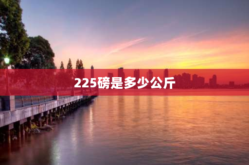 225磅是多少公斤 255磅多重？