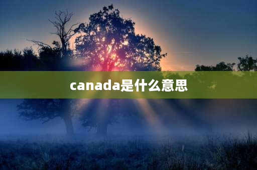 canada是什么意思 CANADA是什么意思？