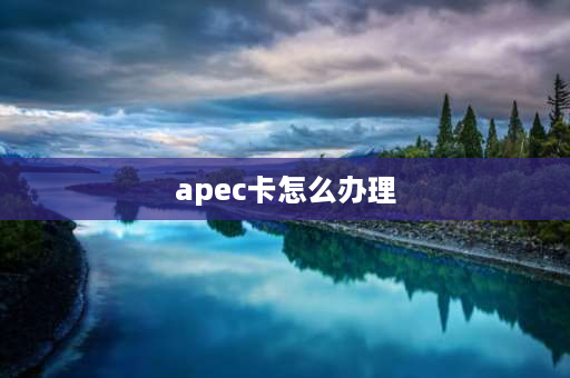 apec卡怎么办理 商务卡办理条件？