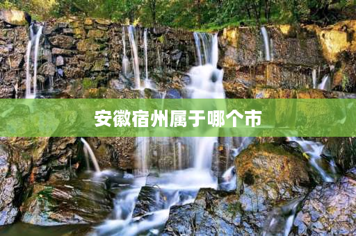 安徽宿州属于哪个市 宿州市属于哪个省份？