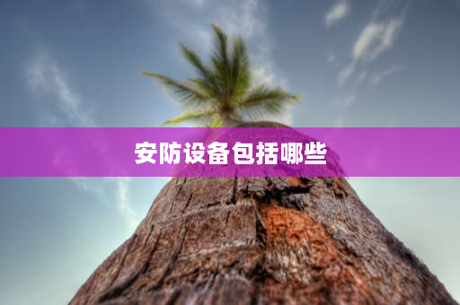 安防设备包括哪些 公路安防设施包括哪些？