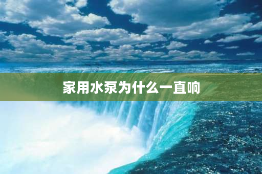 家用水泵为什么一直响 家用水泵一直响不停是什么原因？