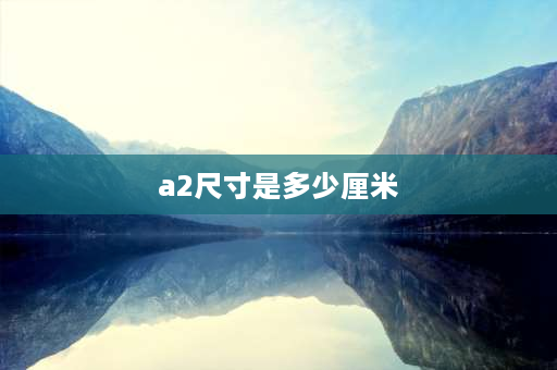 a2尺寸是多少厘米 a2纸张尺寸长宽多少？