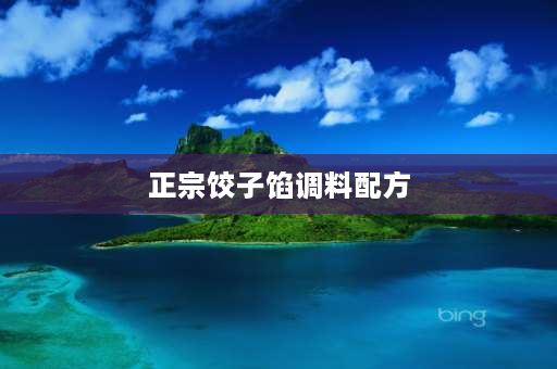 正宗饺子馅调料配方 饺子馅料油正宗做法？