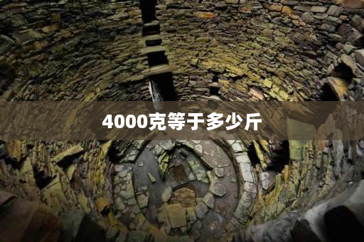 4000克等于多少斤 4000g是多少斤？