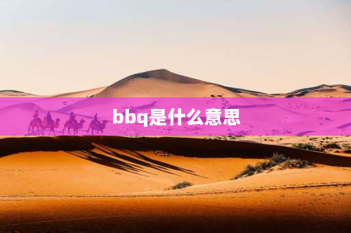 bbq是什么意思 为什么叫BBQ呢，这是烧烤的意思，和技能有什么关系？