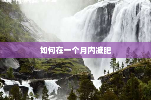 如何在一个月内减肥 1个月坚持每天跑10公里能减肥吗？食物怎么吃？