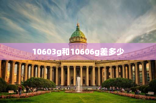 10603g和10606g差多少 10603g和6g区别？