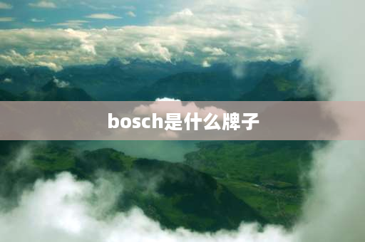 bosch是什么牌子 BOSCH是什么牌子？