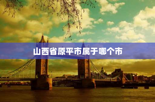 山西省原平市属于哪个市 原平各个村来历？