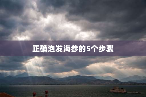 正确泡发海参的5个步骤 海参的正确泡发方法？