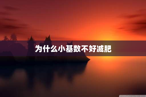 为什么小基数不好减肥 大基数体重不掉围度变小怎么回事？