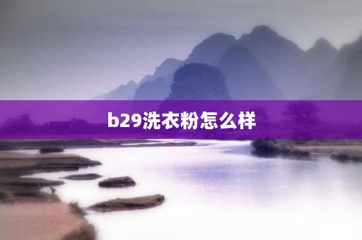 b29洗衣粉怎么样 海尔洗衣机xqg100-b29使用方法？