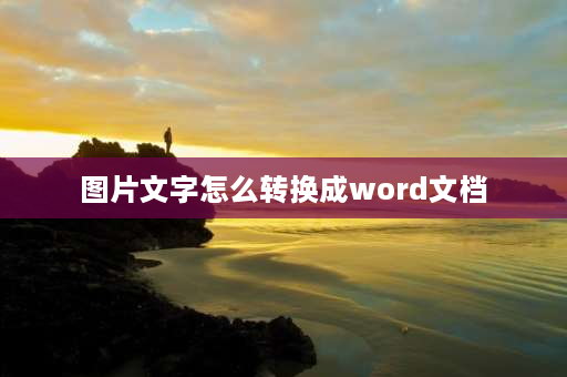 图片文字怎么转换成word文档 图片的字怎么提取出来做文件？