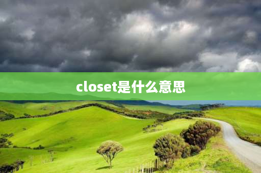 closet是什么意思 closet结尾的英文单词？