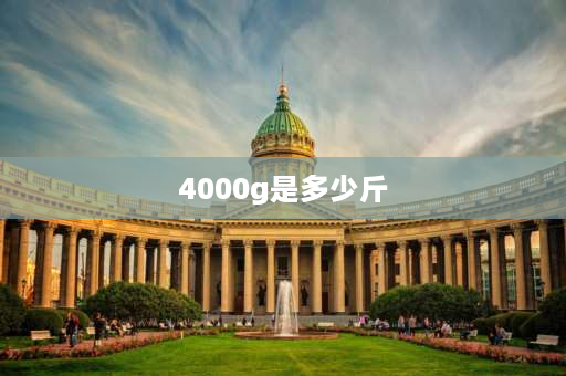 4000g是多少斤 四千克等于多少公斤？