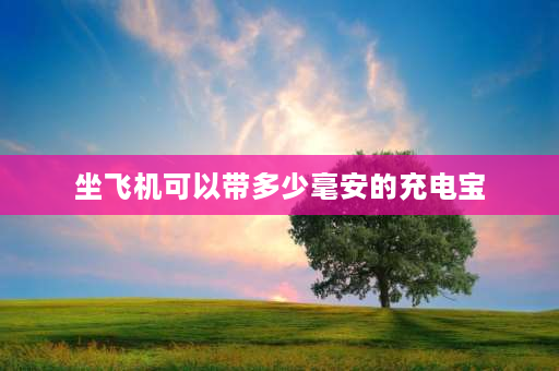 坐飞机可以带多少毫安的充电宝 飞机高铁可以带多少毫安的充电宝？