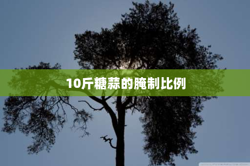 10斤糖蒜的腌制比例 正宗10斤糖醋蒜最佳比例和步骤？