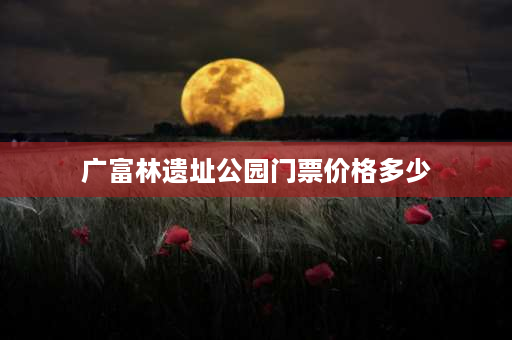 广富林遗址公园门票价格多少 广富林遗址公园水下博物馆怎么进去？