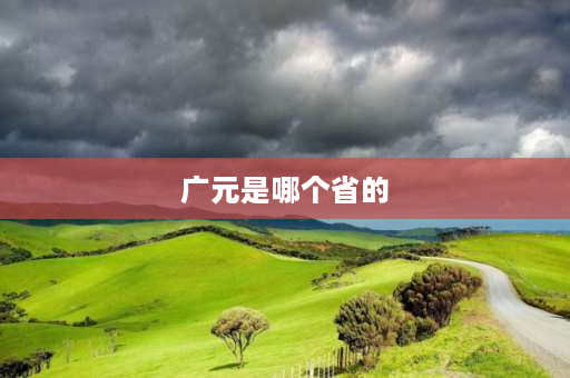 广元是哪个省的 四川省广元市概况？