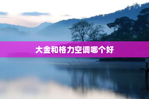 大金和格力空调哪个好 大金空调和格力空调哪个好？