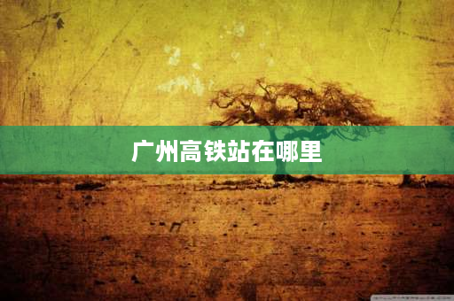 广州高铁站在哪里 为什么广州高铁站建在番禺？