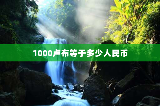 1000卢布等于多少人民币 100卢布等于多少欧元？