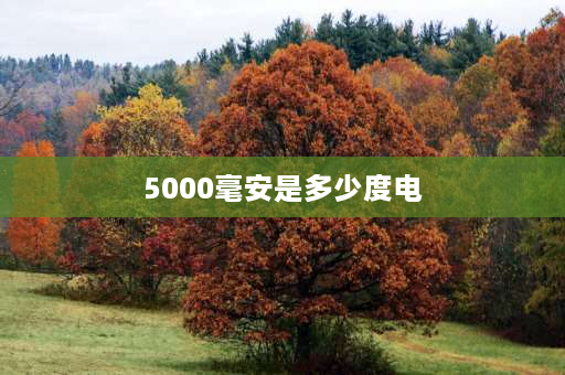 5000毫安是多少度电 5000毫安时的电池储存了多少的电能？