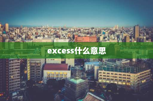 excess什么意思 slmxl的区别？