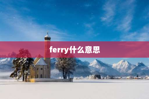 ferry什么意思 ferry中文意思？