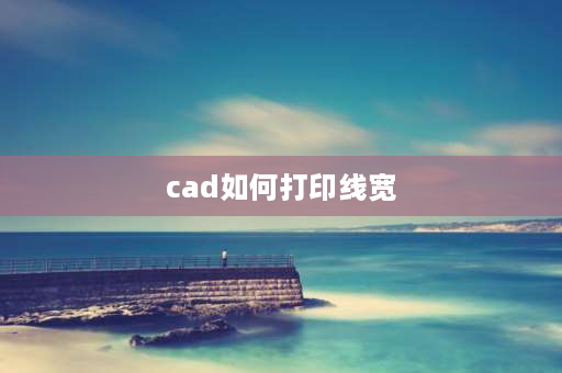 cad如何打印线宽 cad 打印线宽文件放哪？