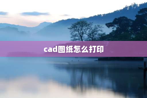 cad图纸怎么打印 CAD如何打印图纸？