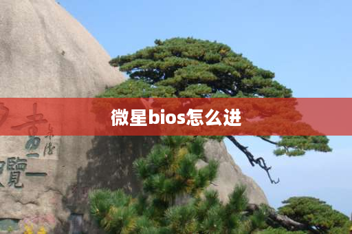 微星bios怎么进 微星主板bios安全启动怎么开启？