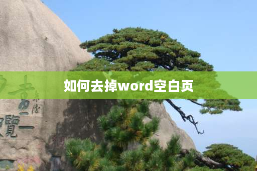 如何去掉word空白页 word文档上下段落有空白怎么消除？