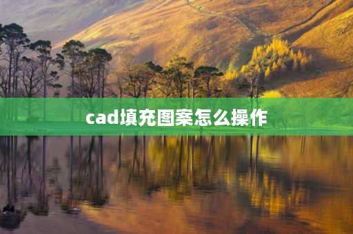 cad填充图案怎么操作 cad填充图案怎么添加？