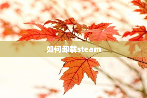 如何卸载steam 如何注销steam账号？