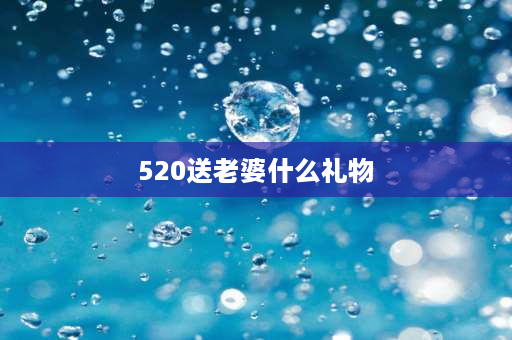 520送老婆什么礼物 52o送老婆什么礼物？