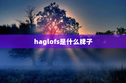 haglofs是什么牌子 HAGLOFS中文是什么牌子？