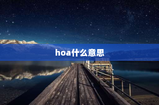 hoa什么意思 HOA什么意思？