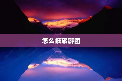 怎么报旅游团 怎么报旅游团？