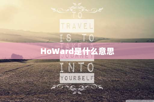 HoWard是什么意思 middle和pin有什么区别？