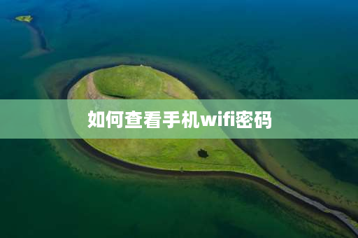 如何查看手机wifi密码 手机连上WiFi了怎么知道密码？