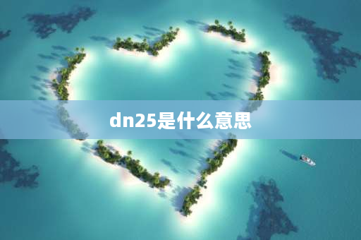 dn25是什么意思 阀门dn25是什么意思？