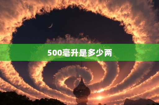 500毫升是多少两 400ml等于几两？