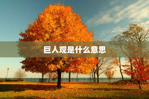 巨人观是什么意思 稻米的巨人观是什么意思？