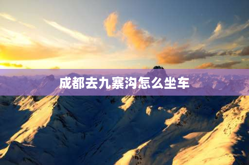 成都去九寨沟怎么坐车 从成都至九寨沟在那里坐车？