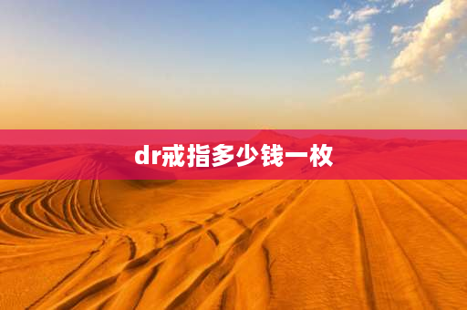 dr戒指多少钱一枚 dr戒指多贵？