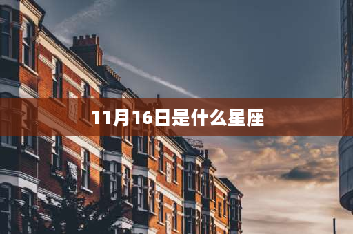 11月16日是什么星座 十三星座以及它们的日期？